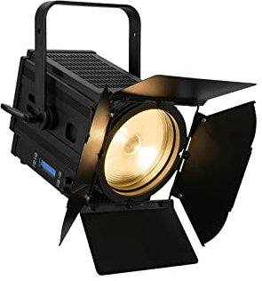 EUROLITE LED THA-450F Theater-Spot | Fresnel-Scheinwerfer (Stufenlinse), 440-W-RGBL-LED, leise, DMX | Beleuchtung für Show-Effekte