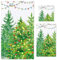 Preboun 3 Stück Weihnachtsbäume Badezimmer Handtücher Set Weihnachten Licht Handtücher Winter Grün Baum Badetücher Weihnachten Weich Saugfähig Fingerspitzen Handtuch für Badezimmer Küche Zuhause Hotel