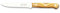 DUE BUOI COLTELLO DA BISTECCA SERIE OLIMPO LAMA LISCIA CM 11 - ACCIAIO BÖHLER N690-60 HRC - MANICO ULIVO