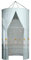 AAVEDA Rideau De Douche Polyester Rond Suspendre Isolation Thermique Épaissie Double Zipper (Size : R100CM)