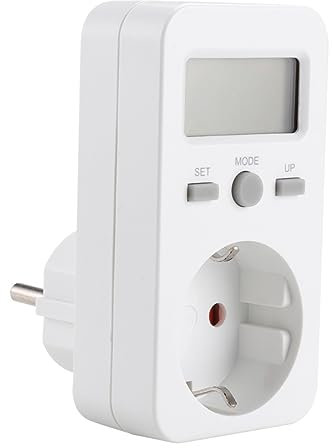 Homoyoyo Kleine Bildschirmsteckdose Watt Reader Plug Outlet Power Meter Socket Energy Meter Electricity Usage Plug Energy Meter Plug Outlet Wattage Meter Plastik Kleiner Bildschirm Energie
