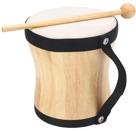 Bongos für Erwachsene, Kinder Bongo -Trommeln Bongo Drum Sheepskin Drum Top Hand Drums für Erwachsene mit Stick Handtrommel, für Auftritte, Partys (BLACK)