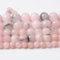 Natursteinperlen, Rosenquarz, Kristall, Tigerauge, Lava, Lapislazuli, türkisfarbene Achate, Perlen für die Schmuckherstellung, 4, 6, 8, 10 mm, 38,1 cm, rosa Opal, 8 mm, 45 bis 48 Stück