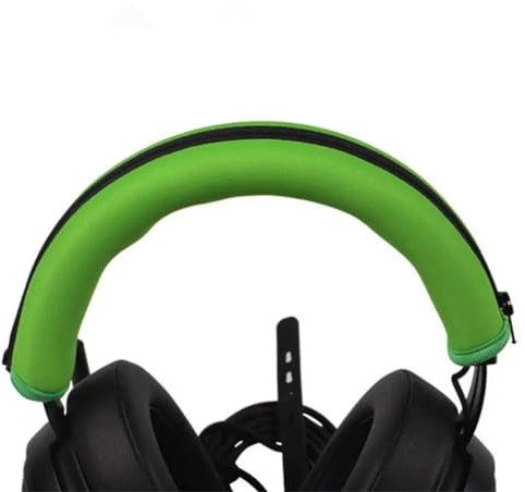 Headphones Headband Cushion Pads Zipper Replacement for Razer Kraken PRO 7.1 V2 Headset (green)
