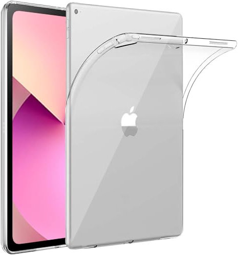Aspack Clair Case pour iPad Pro 12,9'' 2015/2017,Souple Mou TPU Silicone Case Housse De Protection pour iPad Pro Modèles A1584 A1652 A1670 A1671 A1821