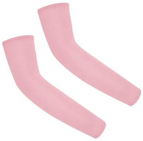 Whakano 1 Paar Arm Ärmel Damen,Kühlung Armmanschetten,Armschutz Anti UV Schutzt Ärmel,Summer Arm Sleeve,Sonnenschutz Armstulpen,Ärmlinge für Radfahren Laufen Golf Reise Outdoor Sport,Rosa