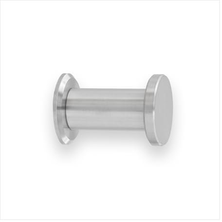 EVI Herrajes 190CBAM Badezimmer-Wandhaken aus Edelstahl, mattes Finish, zum Aufhängen von Kleidung, Mänteln oder Handtüchern | Handtuchhalter mit unsichtbarer Schraube