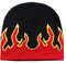 xbiez Fire Flame Beanie Graphic Beanie Flame Beanie Y2K Beanie Skullies Beanie Knit Beanie Hat Flame Skull Cap Slouchy Beanies, rot, 5 1/8-5 3/8