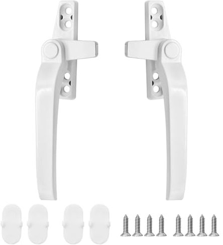 BRITECO Universal Replacement Window Handles, 2 pcs Locking Window Handles - Easy to Install, Durable - Suitable for Most Windows