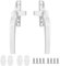 BRITECO Universal Replacement Window Handles, 2 pcs Locking Window Handles - Easy to Install, Durable - Suitable for Most Windows