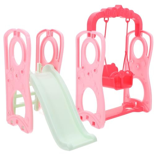 1 Set Swing Slide Toy Mini Dolls Swings for Infants House Doll Playground Playset Cradle Toy Fairy Garden Swing Toys Mini Swing Decorative Swing Model Doll Plaything Abs ERINGOGO