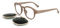 Dries Van Noten by Linda Farrow DVN80 BROWN 51/23/142 Herren Sonnenbrillen