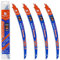 BRSCHNITT Lot de 4 lames de scie sabre avec dents japonaises 380 mm - Bord arqué - Pour bois 380 mm - 6 TPI - Pour tailler les arbres, couper le bois