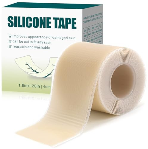 Silicone Scar Sheets, Cerotti Cicatrici Riutilizzabili per Cicatrici Nuove e Vecchie, Cerotti Silicone Cicatrici, per Cicatrici da Taglio Cesareo, Cicatrici Chirurgiche, Ustioni, Cheloidi