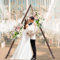 Arche de Mariage Triangulaire, Arche de Mariage en Bois for la cérémonie, Convient à de Nombreux scénarios (Mariages, fêtes, événements), décoration d'arche en Bois