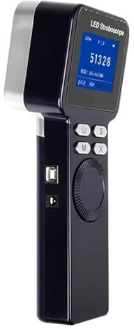Vituord Hand-Stroboskop, Digitaler Drehzahlmesser Mit LED-Blitzlicht, Messbereich 1–999999 U/min, Berührungsloses Messgerät Zur Drehzahlmessung, Wiederaufladbar