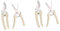 UPKOCH 2 Sätze Gartenschere Buschschere Handschneider Baumschere Pflanzenschneider Handscheren Für Die Gartenarbeit Astschere Scheren Garten Rostfreier Beige 2 Stück * 2