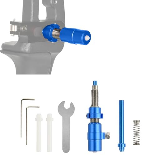 Pilstöd för Bågskytte, Justerbart med Dämpande Kolv, Magnetiskt Pilstöd I Aluminium, för Recurvebåge och Långbåge(Blue)
