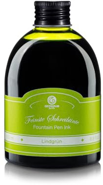 Octopus Tinta para pluma estilográfica en práctico frasco de recambio, tinta para pluma estilográfica, tinta para pluma estilográfica, tinta para caligrafía en Verde Lima 250ml
