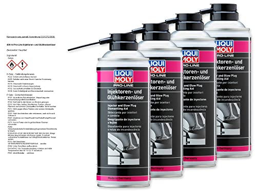 4x LIQUI MOLY 3379 Pro-Line Injektorenlöser Lösemittel Glühkerzen Zündkerzen