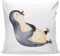 Mr. & Mrs. Panda Dekokissen Pinguin Lachen - Geschenk, Optimismus, Couchkissen, lustiger Spruch, Sofakissen, Kissen 40x40 Waschbar, Humor, Freude,
