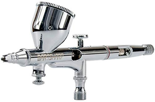 BARTSHARP Airbrush 180 Kit Airbrushes Modellers Hobby Art 0.2mm 0.3mm 0.5mm Nozzle Needle Mini Model Dual Action Gravity Fed Airbrush Gun Kit Airbrush Accessories Set Hose Quick Release In line Filter