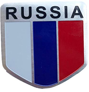 VOSAREA Russland Flagge Automotive Magnets Aufkleber Emblem Autoaufkleber Nationalflagge Patriotischen Aufkleber 3D Metall Aufkleber Auto Auto Dekoration