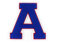 Nähgedöns.de Frottee Buchstabe A-Z | Blau, Rot, Weiß | 9,5 cm hoch | Varsity Letter A