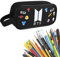 Funmo BTS Federmäppchen,BTS Pencil Bag,Federmäppchen mit großer Kapazität Federmäppchen Pencil Bag Pouch Schreibtisch-Organizer mit Mehreren Fächern für Jungen,Mädchen,Studenten und Bürobedarf
