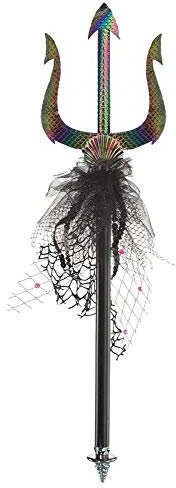 Dreizack Trident Meerjungfrau Sirene Nixe Dämonin Kostüm-Zubehör Accessoire Schuppen Waffe Poseidon Neptun Wassermann
