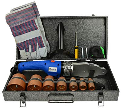 BSD Muffenschweißgerät - Kunststoffrohrschweißer, Stumpschweißgerat mit Zubehör - 16-63mm - 1500W