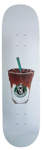 Vamos Skateboards | Coffee Skateboard Deck | 100% Canadian Hardrock Maple | mit Griptape | Diverse Größen (7.75 bis 8.50) (8.25)