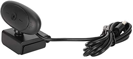 Annadue Webcam 1080P Autofokus Mit Mikrofon, Webcam USB Kamera für PC, Breitbild Webcam Tragbar mit 360 Grad Drehung, Schwarz(Schwarz)
