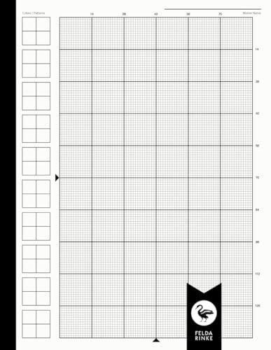 Cross Stitch Graph Paper 14 Count 8.5 x 11: Book | Notebook | Journal | 110 Pages - 55 Sheets | Large US LETTER Format | 14 Squares per Inch