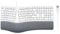 Perimac MERGOKEY-UK, Ergonomic wired USB-A keyboard with palm rest, British English QWERTY Layout