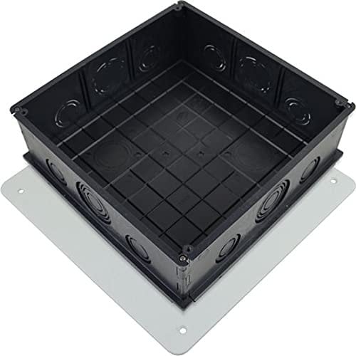 Unterputz Abzweigdose 80x80 schwarz mit Vorprägung