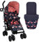 Cosatto Supa 3 Poussette avec chancelière légère de la naissance à 25 kg – Facile, compacte, pliable, grand panier de courses, chancelière avec poignée de transport, joli flamant rose