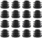 Sesimo Lot de 16 capuchons de protection ronds en plastique de 35 mm de diamètre pour chaises, tables, lits et meubles de jardin