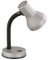 lightling Schreibtischleuchte Peter, Tischleuchte Kunststoff aluminium grau, Flexarm zur individuellen Verstellbarkeit, exkl. 1 x E27 Leuchtmittel max. 18W, Höhe: 30 cm