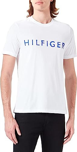 Tommy Hilfiger Men's Short-Sleeve T-Shirt Crew Neck, White (White), M