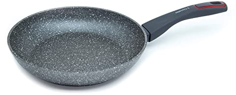 3 Claveles Sartén de 24 cm de diámetro de Aluminio Forjado con Inducción Total - Antiadherente y Mango de Baquelita - Válida para Todo Tipo de Fuegos