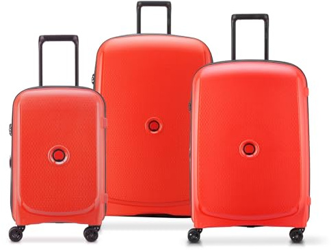 DELSEY Paris - Belmont Plus - Set mit 3 Hartschalenkoffern 55 cm/ 70,5 cm/ 82,5 cm - Blassrot