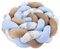 Totsy Baby Kuschelkissen Kinder Kissen Deko 150 cm - flauschig Dekokissen Kinderzimmer Kinderkissen Zierkissen geflochten Baumwolle Minky Igel Blau