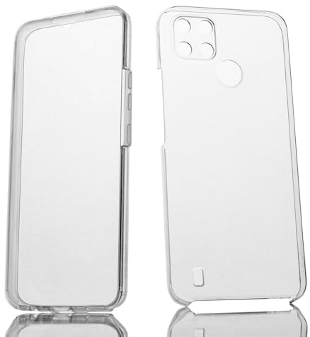 Max Power Digital Funda 360º para móvil Realme C21Y / Realme C25Y Silicona Transparente - Carcasa Resistente Full Body Delantera y Trasera Doble Cara Completa Entera (Realme C21Y / C25Y)