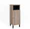 Vicco Midischrank Aquis, Sonoma/Anthrazit, 30 x 86.8 cm mit Tür und offenem Fach
