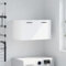 Annlera Mobile a Parete Bianco 60x36,5x35 cm in Legno Multistrato - Bagno Sospeso Armadietto Pensile Salvaspazio - Design Classico