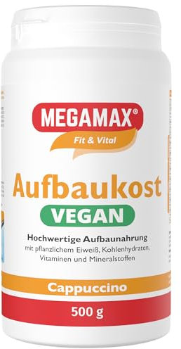 Vegane Aufbaukost Cappu 500g - hochkalorische Astronautennahrung für Gewichtszunahme ideal zur Kräftigung bei Untergewicht Erbsenprotein als Kalorien Shake zum Muskelaufbau zunehmen bei untergewicht