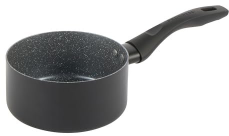 Progress BW12912EU7 Marble Ceramic 20 cm Saucepan – Non-Stick Cooking Pot with Metallic Marble Ceramic Coating, 2.5L Capacity, Induction Hob Suitable, Pressed Aluminium Cookware, PFAS-Free