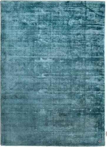 TOM TAILOR Viskose-Teppich Shine Uni aqua 250 x 300 cm