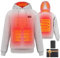 Heated Hoodie with Battery Rechargeable Electric Hooded Sweatshirt Heated Pullover Hoodies for Men